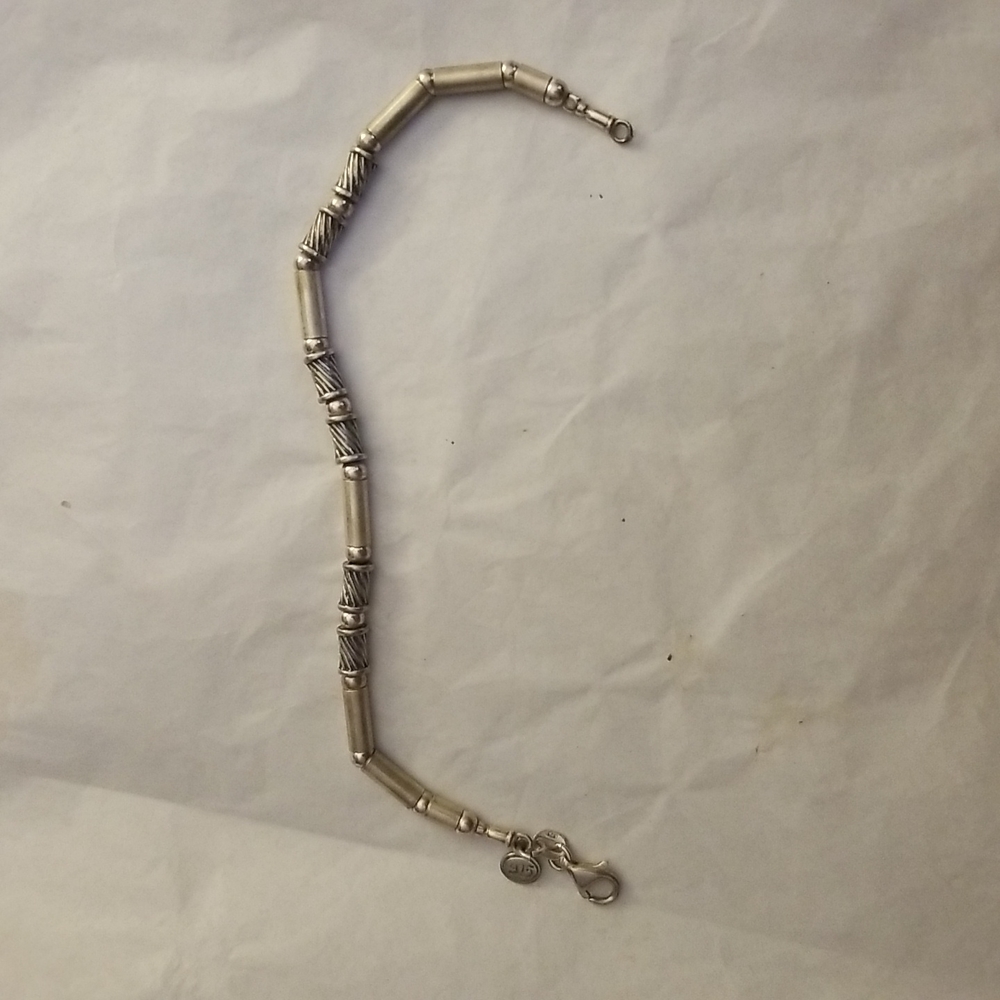 Retired Silpada Polished & Matte Sterling Bracelet